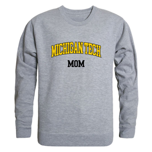 Michigan Technological University Huskies Mom Fleece Crewneck Pullover Sweatshirt