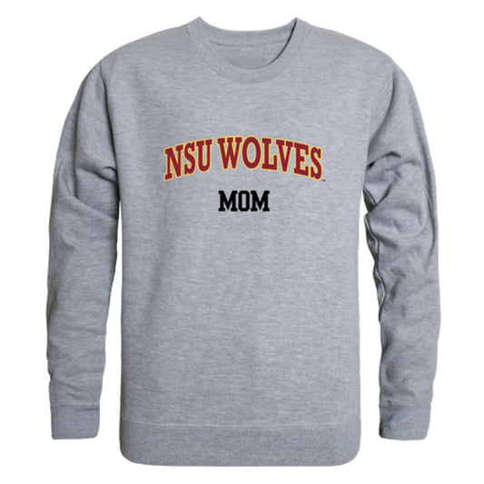 NSU Northern State University Wolves Mom Fleece Crewneck Pullover Sweatshirt