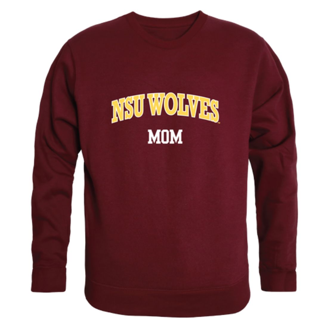 NSU Northern State University Wolves Mom Fleece Crewneck Pullover Sweatshirt