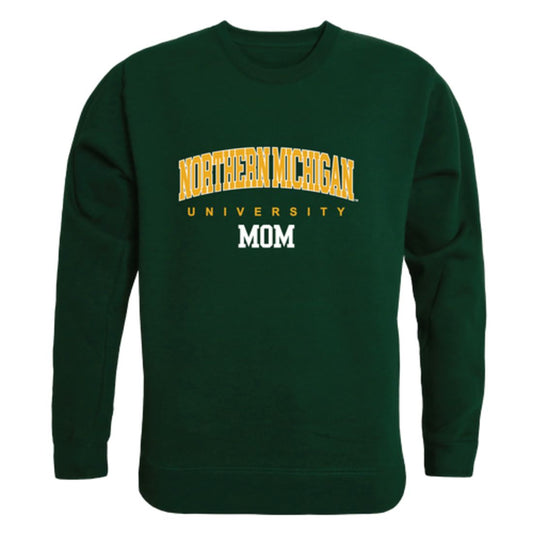 NMU Northern Michigan University Wildcats Mom Fleece Crewneck Pullover Sweatshirt