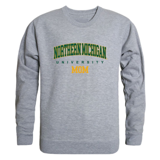 NMU Northern Michigan University Wildcats Mom Fleece Crewneck Pullover Sweatshirt