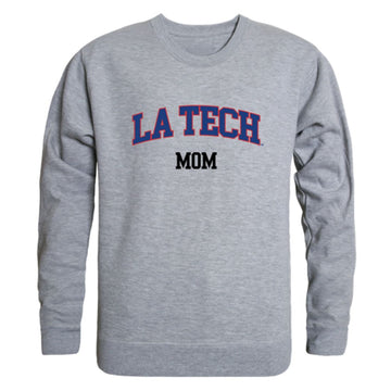 Louisiana Tech University Bulldogs Mom Fleece Crewneck Pullover Sweatshirt