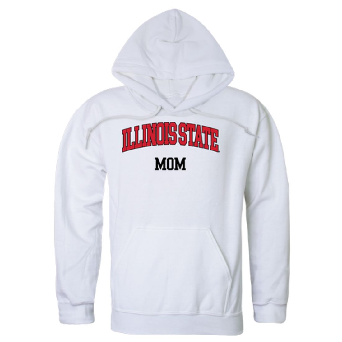 ISU Illinois State University Redbirds Mom Fleece Hoodie Sweatshirts Heather Grey
