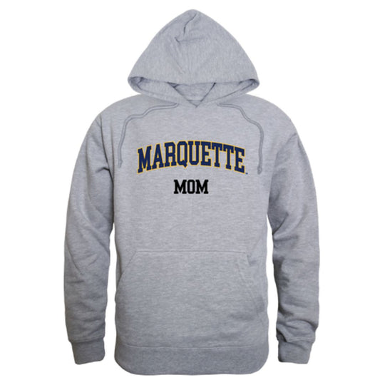 Marquette University Golden Eagles Mom Fleece Hoodie Sweatshirts Heather Grey