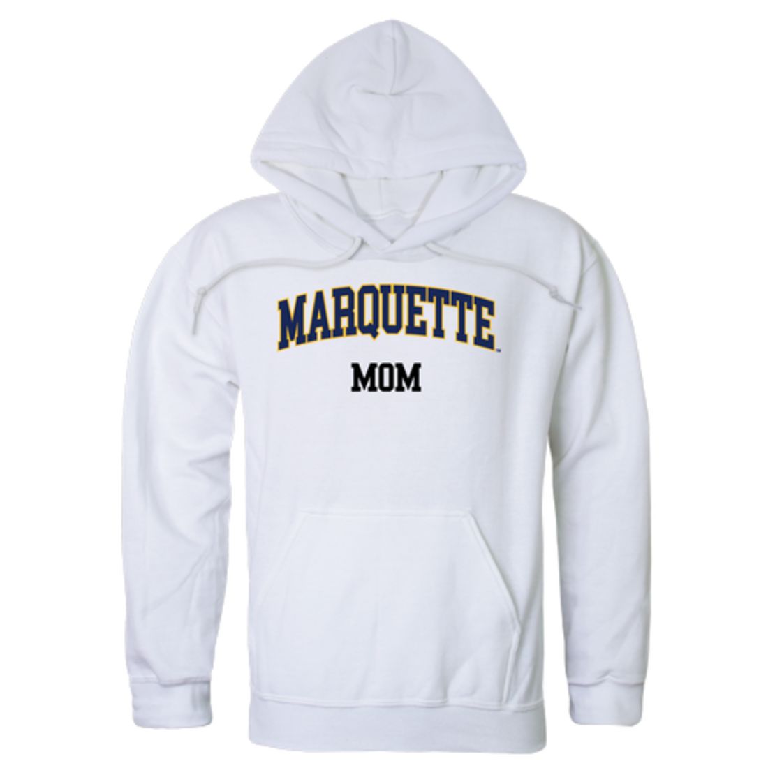Marquette University Golden Eagles Mom Fleece Hoodie Sweatshirts Heather Grey