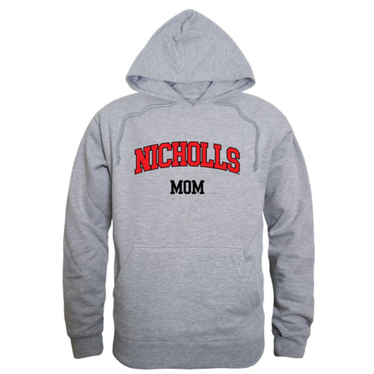 Nicholls State University Colonels Mom Fleece Hoodie Sweatshirts Heather Grey