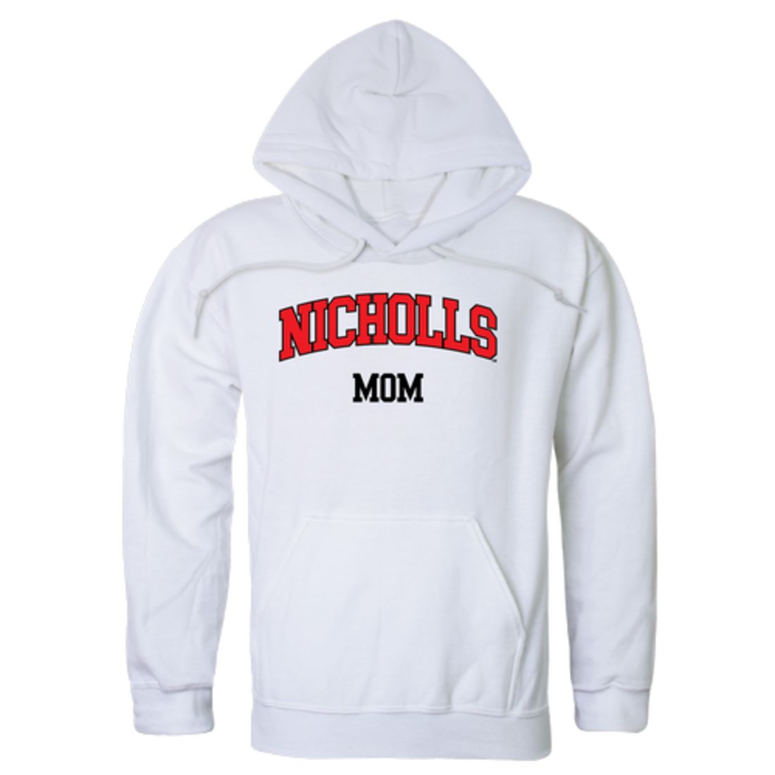 Nicholls State University Colonels Mom Fleece Hoodie Sweatshirts Heather Grey