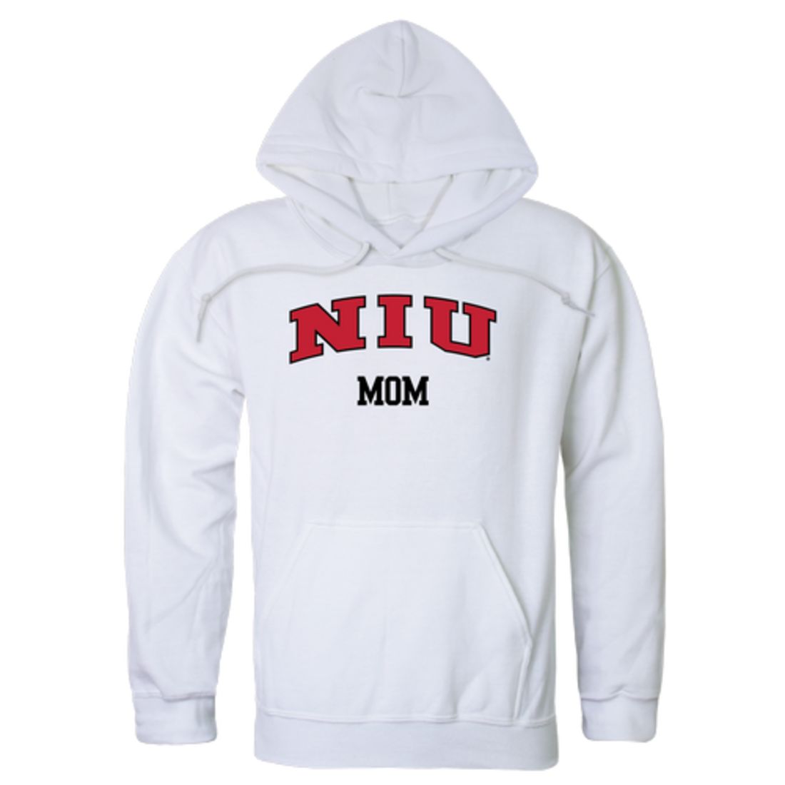 NIU Northern Illinois University Huskies Mom Fleece Hoodie Sweatshirts Heather Grey