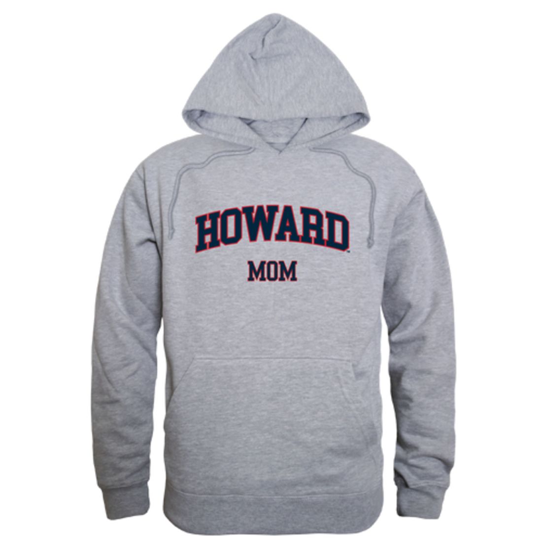 Howard University Bison Mom Fleece Hoodie Sweatshirts Heather Grey