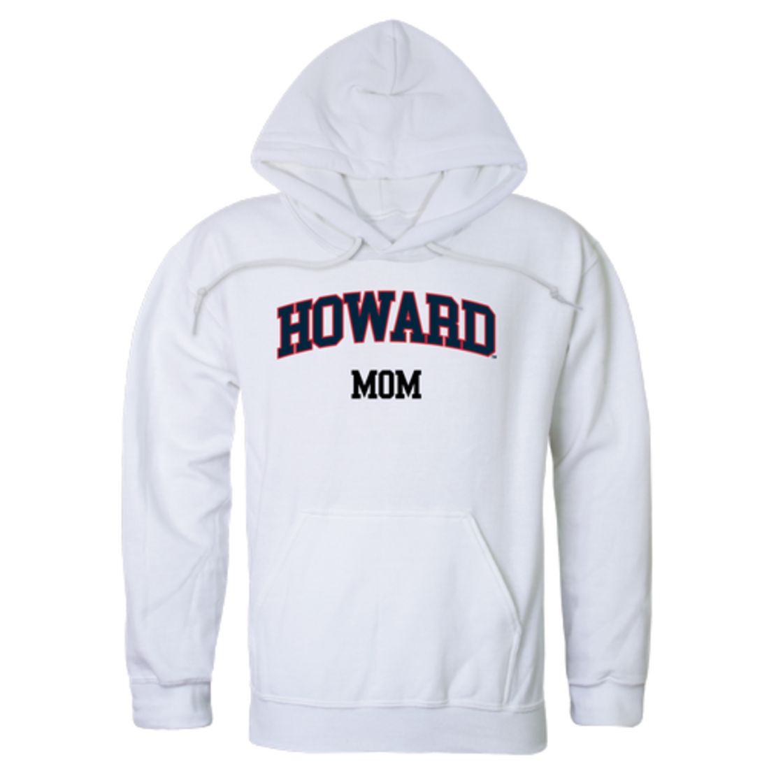 Howard University Bison Mom Fleece Hoodie Sweatshirts Heather Grey
