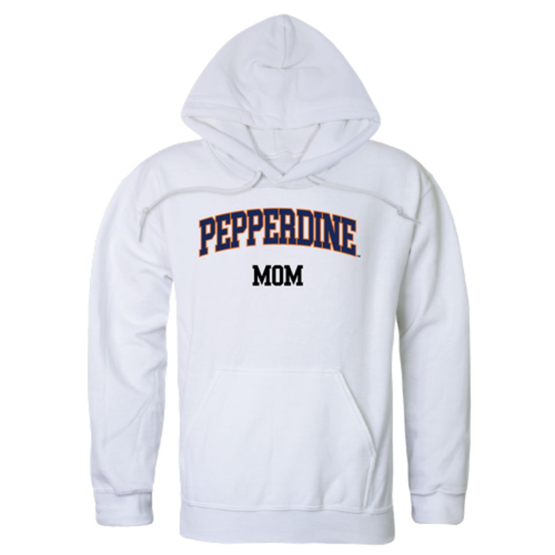 Pepperdine University Waves Mom Fleece Hoodie Sweatshirts Heather Grey