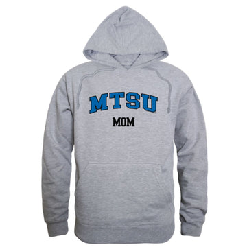 MTSU Middle Tennessee State University Blue Raiders Mom Fleece Hoodie Sweatshirts Heather Grey