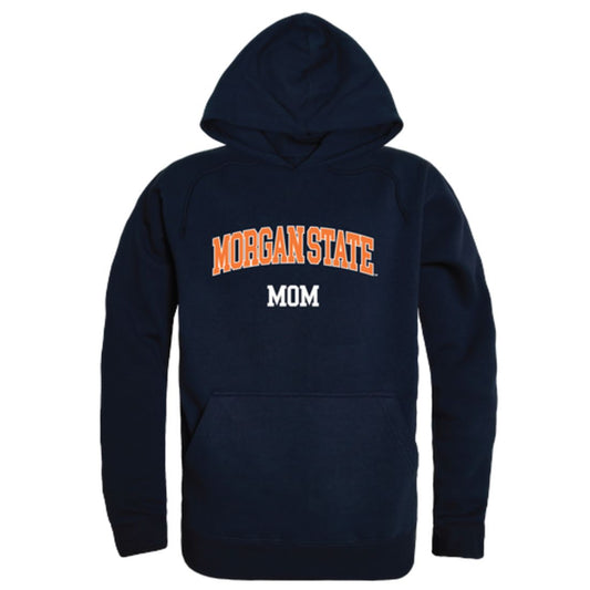 Morgan State University Bears Mom Fleece Hoodie Sweatshirts Heather Grey