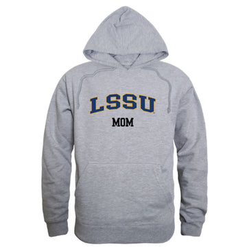 LSSU Lake Superior State University Lakers Mom Fleece Hoodie Sweatshirts Heather Grey