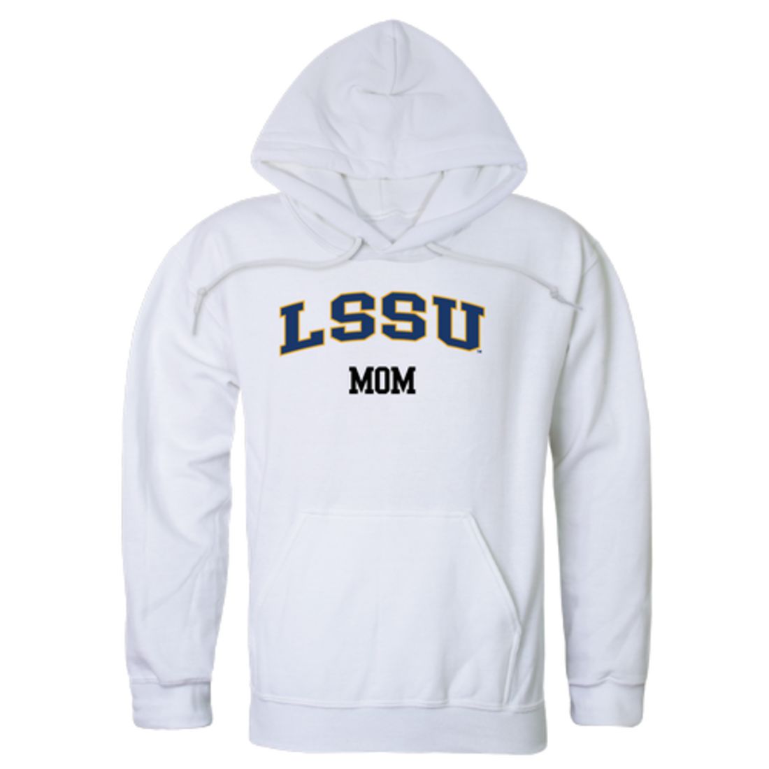 LSSU Lake Superior State University Lakers Mom Fleece Hoodie Sweatshirts Heather Grey