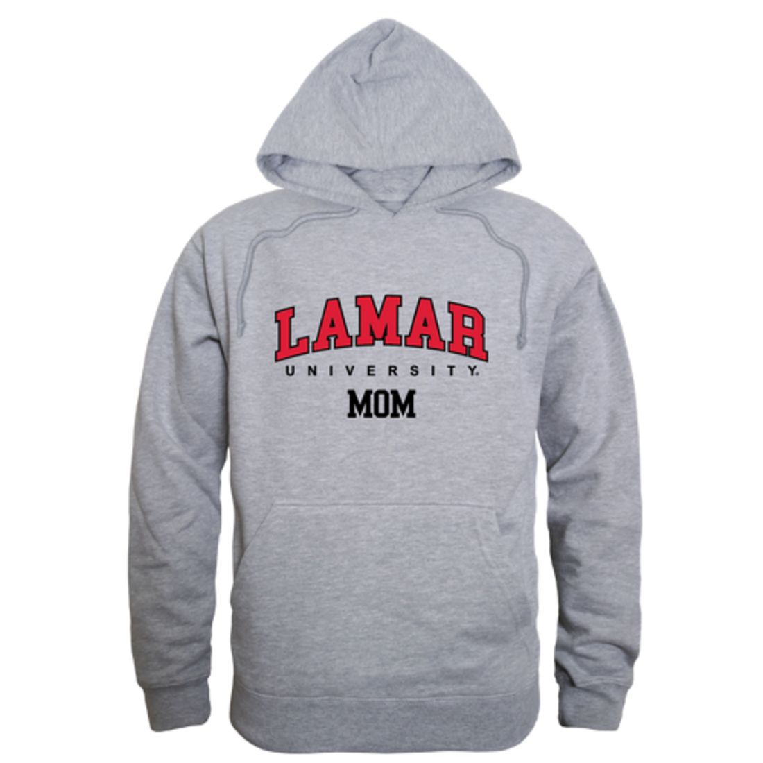 Lamar University Cardinals Mom Fleece Hoodie Sweatshirts Heather Grey
