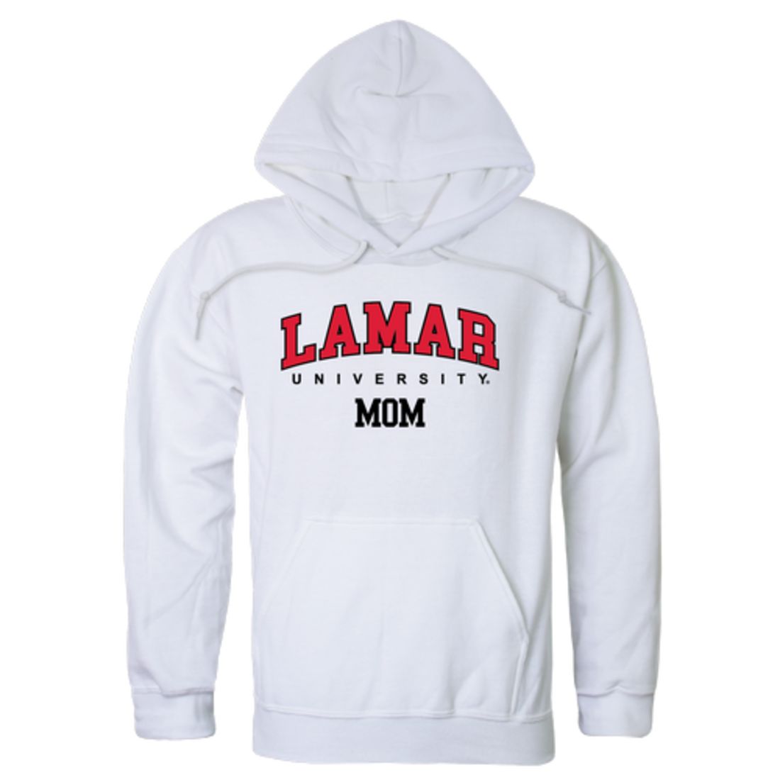 Lamar University Cardinals Mom Fleece Hoodie Sweatshirts Heather Grey