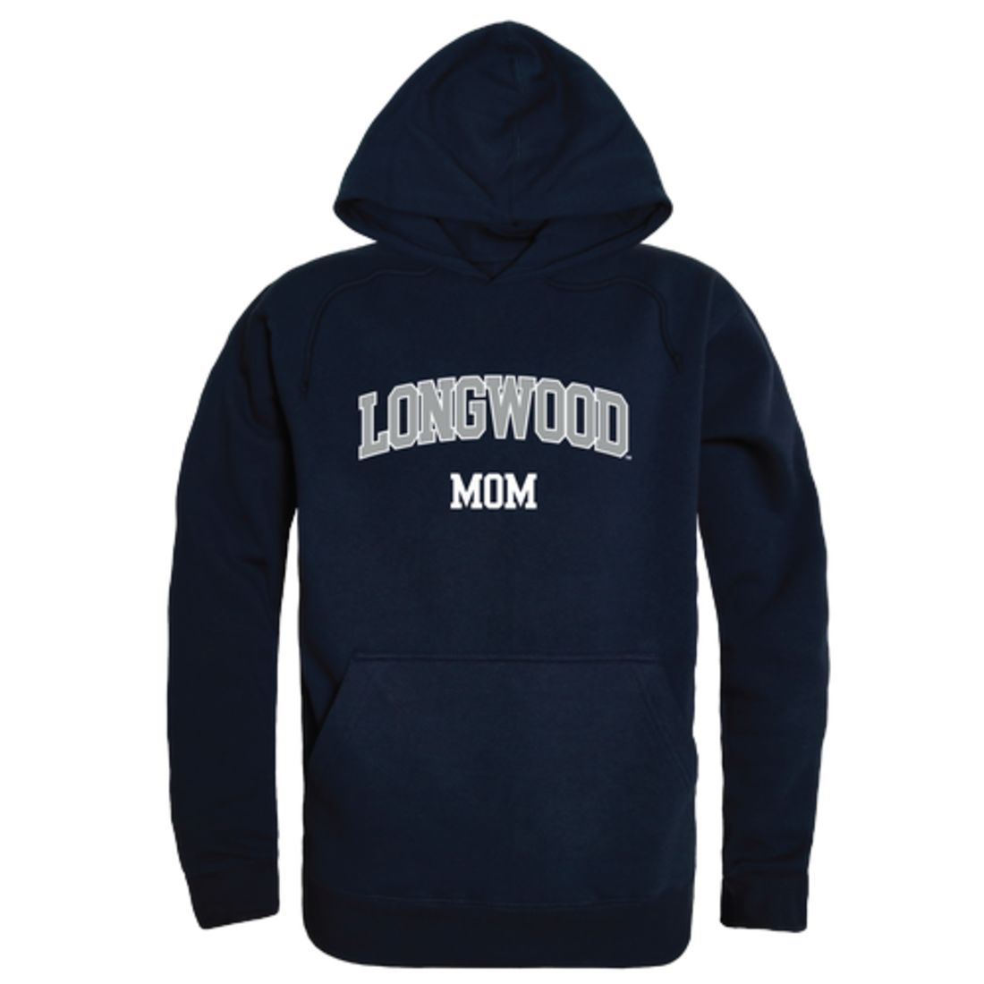 Longwood University Lancers Mom Fleece Hoodie Sweatshirts Heather Grey