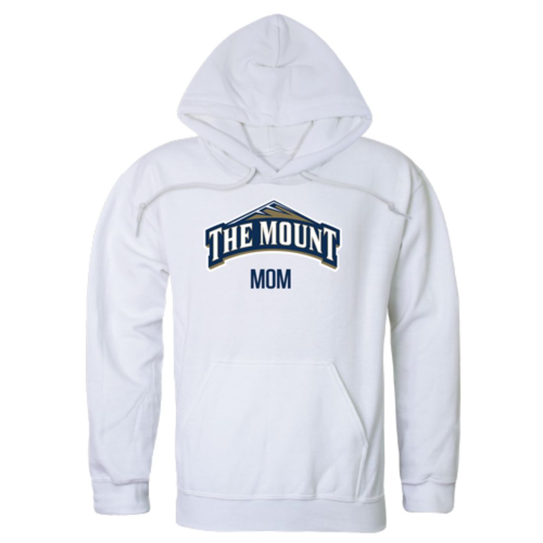 Mount St Marys University Mountaineers Mountaineers Mountaineers Mom Fleece Hoodie Sweatshirts Heather Grey