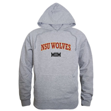 NSU Northern State University Wolves Mom Fleece Hoodie Sweatshirts Heather Grey