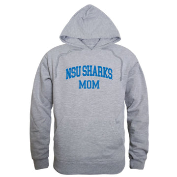NSU Nova Southeastern University Sharks Mom Fleece Hoodie Sweatshirts Heather Grey