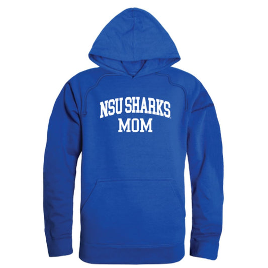 NSU Nova Southeastern University Sharks Mom Fleece Hoodie Sweatshirts Heather Grey