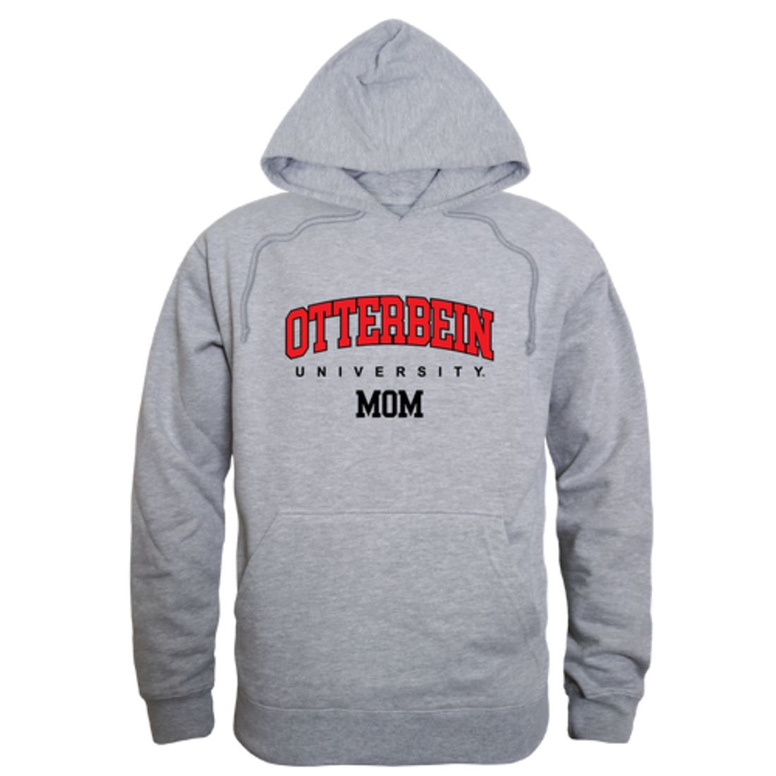 Otterbein University Cardinals Mom Fleece Hoodie Sweatshirts Heather Grey
