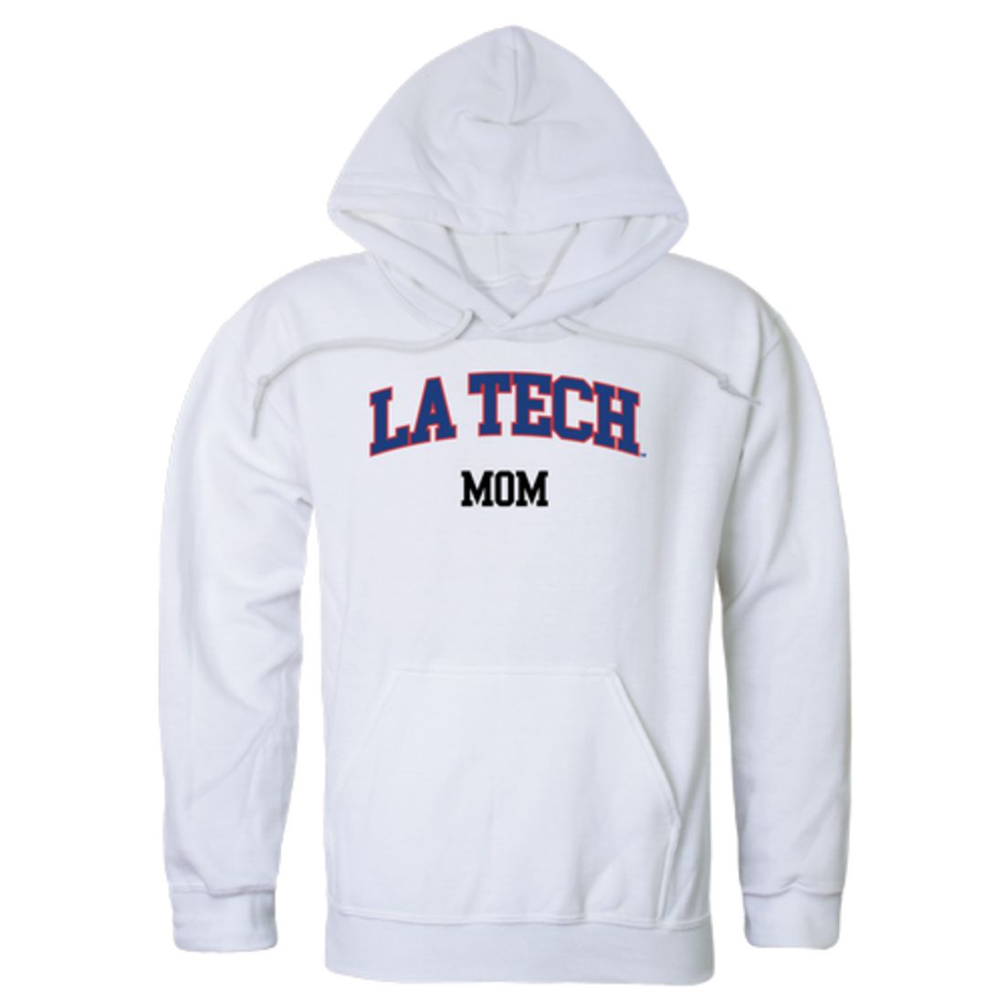 Louisiana Tech University Bulldogs Mom Fleece Hoodie Sweatshirts Heather Grey