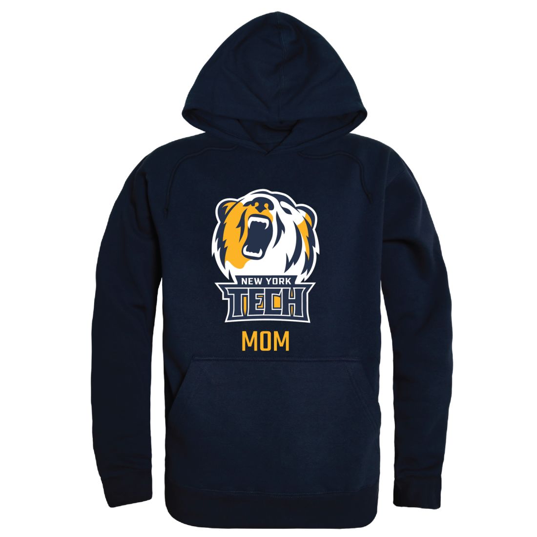 New York Institute of Technology Bears Mom Fleece Hoodie Sweatshirts