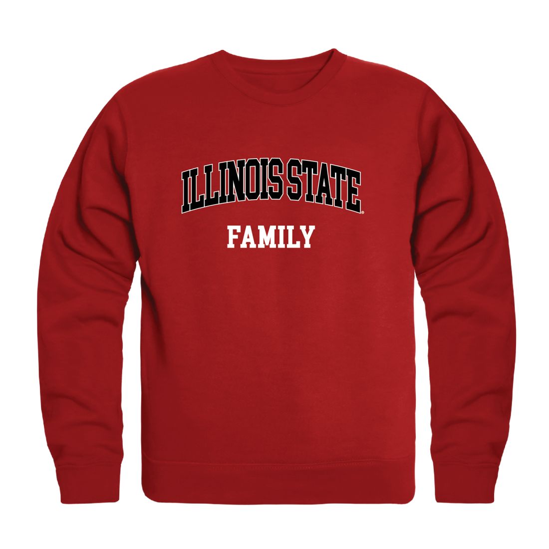 ISU Illinois State University Redbirds Family Fleece Crewneck Pullover Sweatshirt