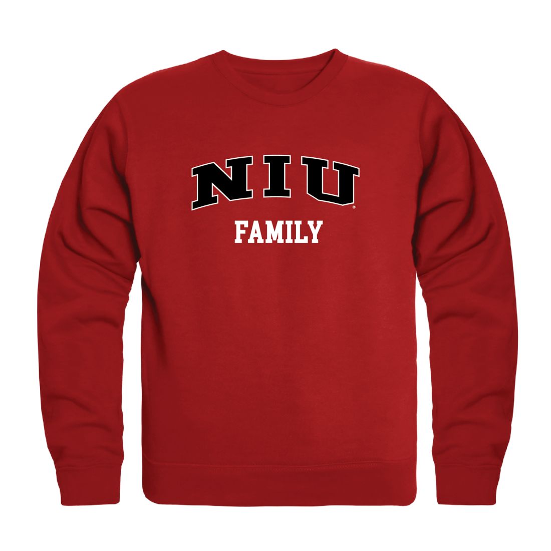 NIU Northern Illinois University Huskies Family Fleece Crewneck Pullover Sweatshirt