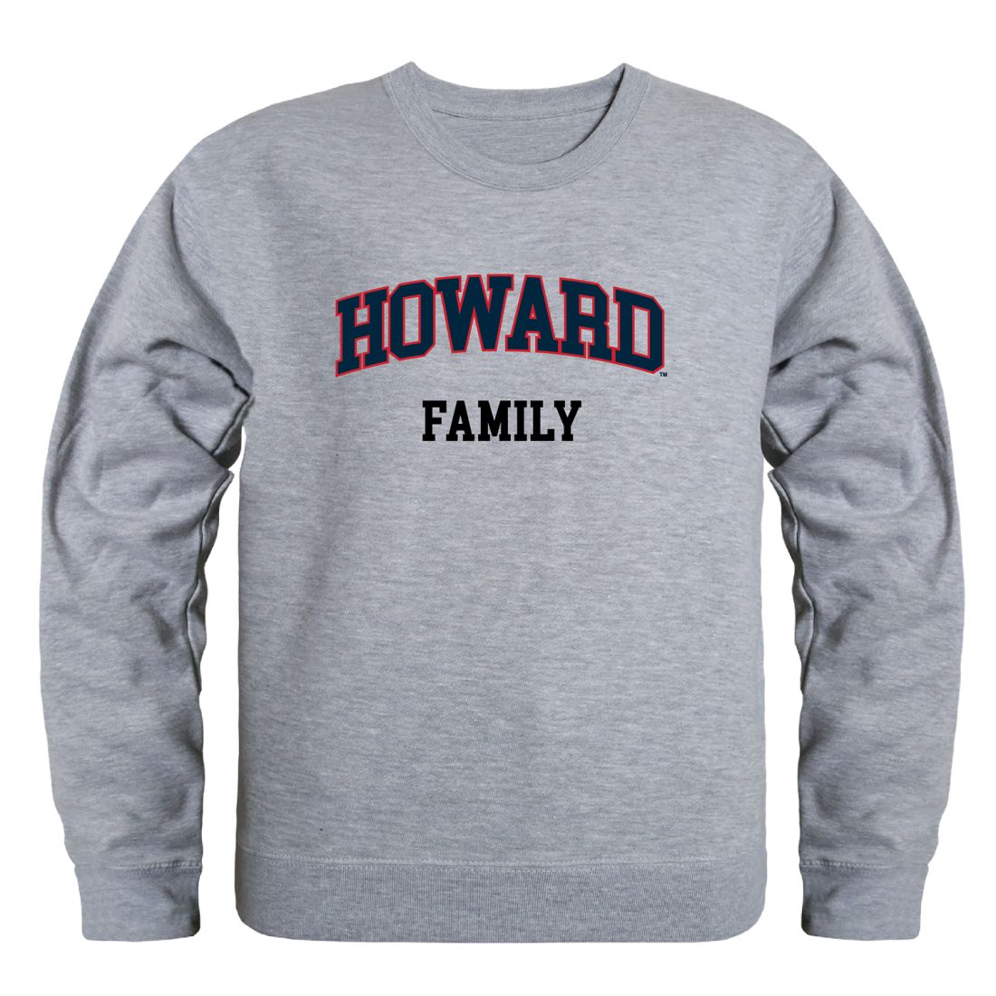 Howard University Bison Family Fleece Crewneck Pullover Sweatshirt
