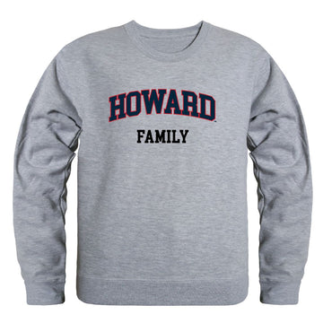 Howard University Bison Family Fleece Crewneck Pullover Sweatshirt