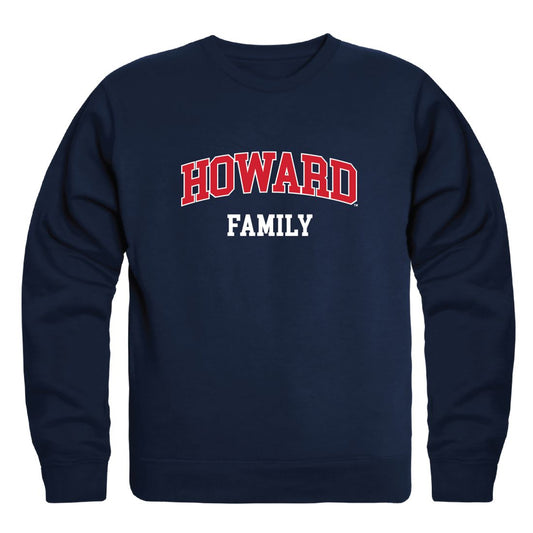Howard University Bison Family Fleece Crewneck Pullover Sweatshirt