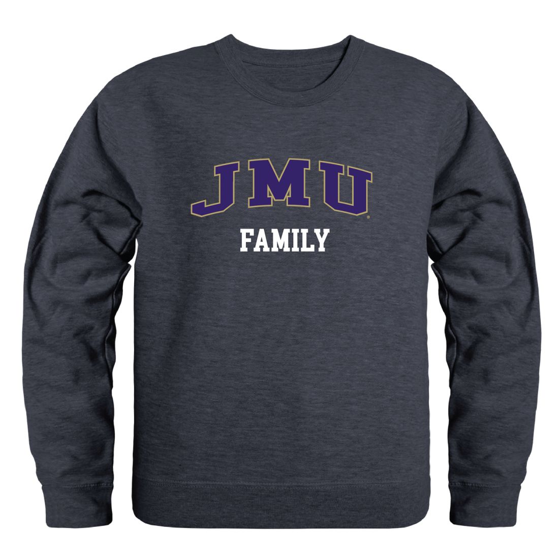 JMU James Madison University Dukes Family Fleece Crewneck Pullover Sweatshirt