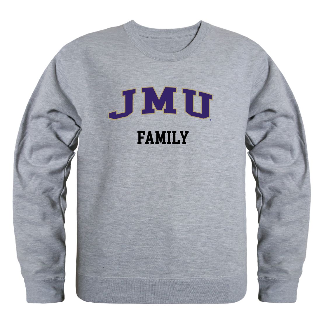 JMU James Madison University Dukes Family Fleece Crewneck Pullover Sweatshirt