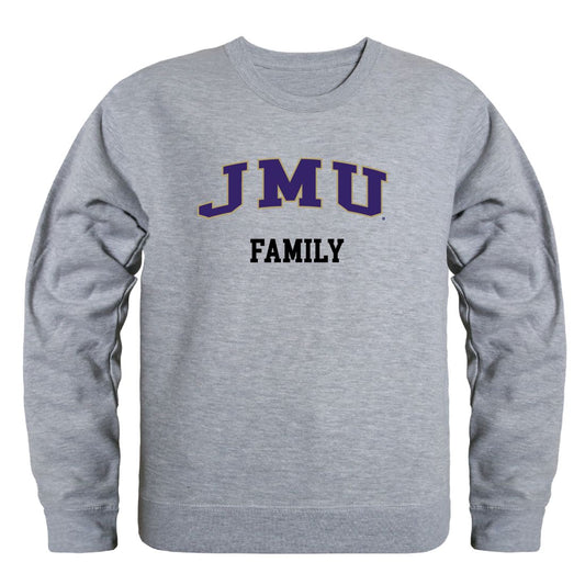 JMU James Madison University Dukes Family Fleece Crewneck Pullover Sweatshirt