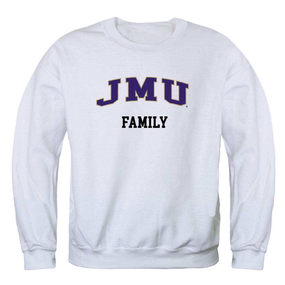 JMU James Madison University Dukes Family Fleece Crewneck Pullover Sweatshirt
