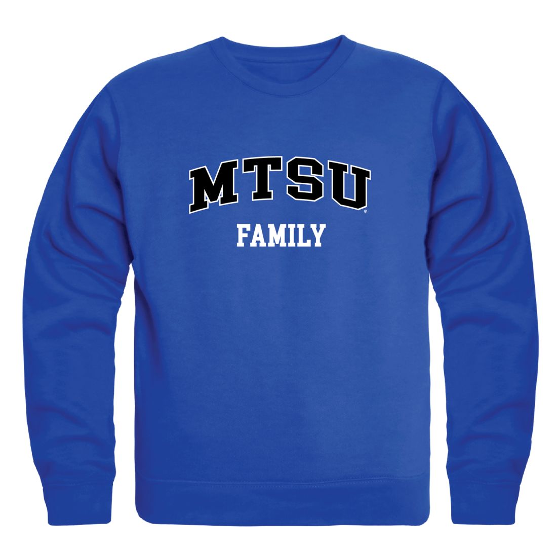 MTSU Middle Tennessee State University Blue Raiders Family Fleece Crewneck Pullover Sweatshirt