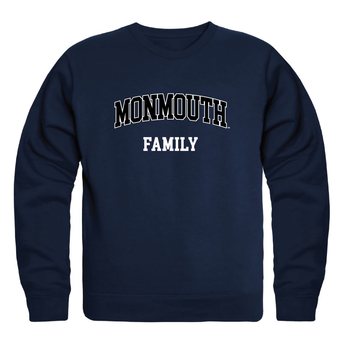 Monmouth University Hawks Family Fleece Crewneck Pullover Sweatshirt