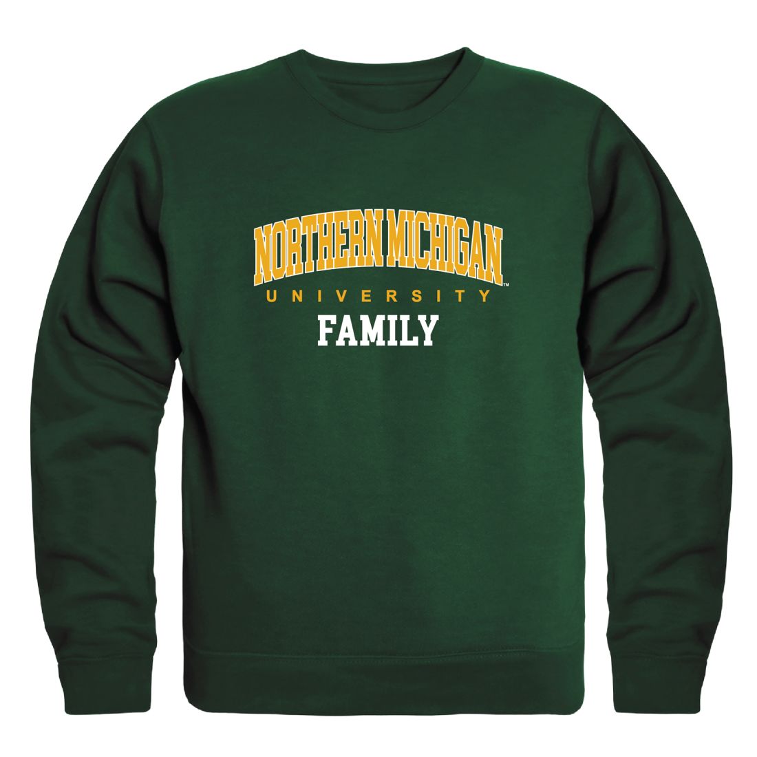 NMU Northern Michigan University Wildcats Family Fleece Crewneck Pullover Sweatshirt
