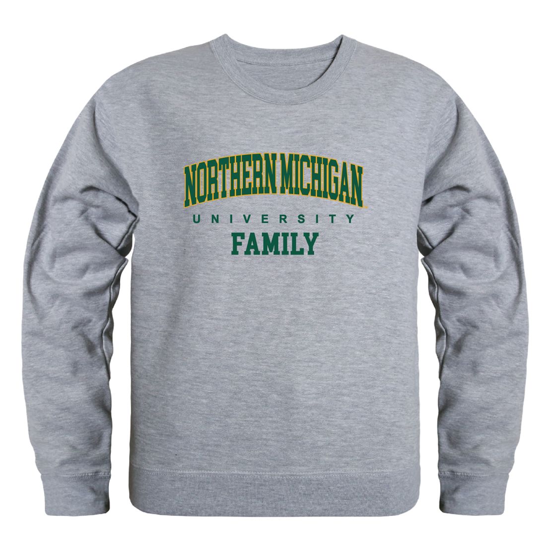 NMU Northern Michigan University Wildcats Family Fleece Crewneck Pullover Sweatshirt
