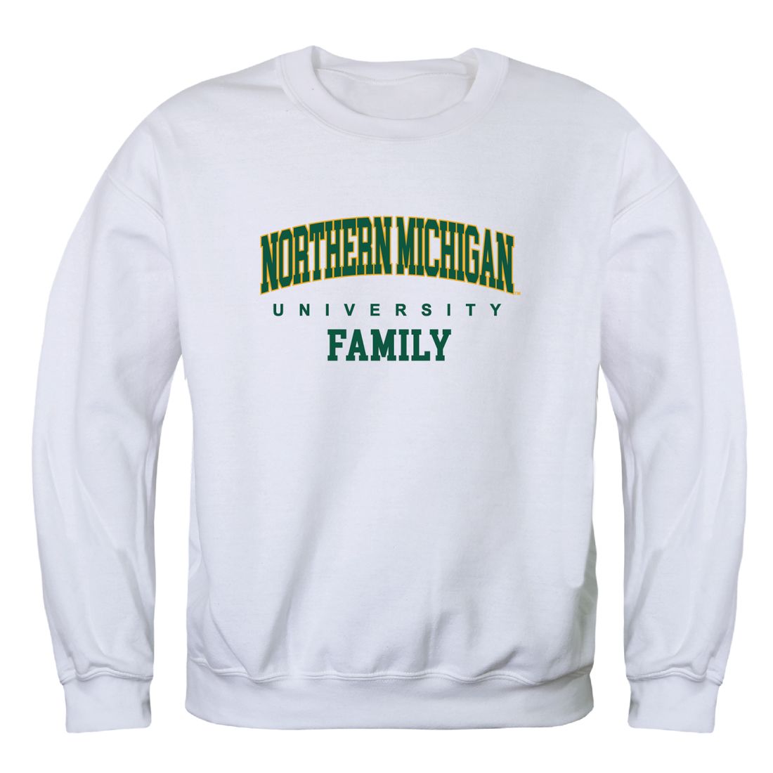 NMU Northern Michigan University Wildcats Family Fleece Crewneck Pullover Sweatshirt