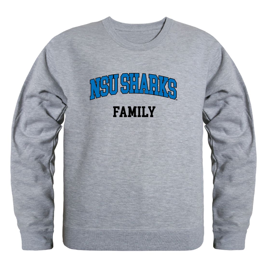 NSU Nova Southeastern University Sharks Family Fleece Crewneck Pullover Sweatshirt
