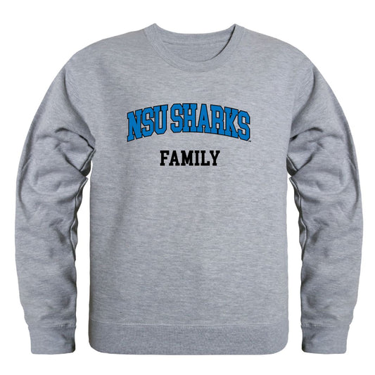 NSU Nova Southeastern University Sharks Family Fleece Crewneck Pullover Sweatshirt