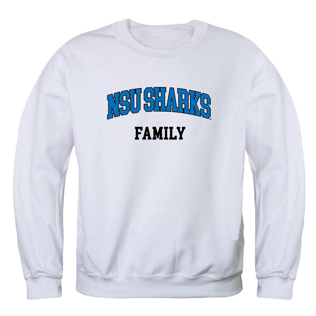 NSU Nova Southeastern University Sharks Family Fleece Crewneck Pullover Sweatshirt