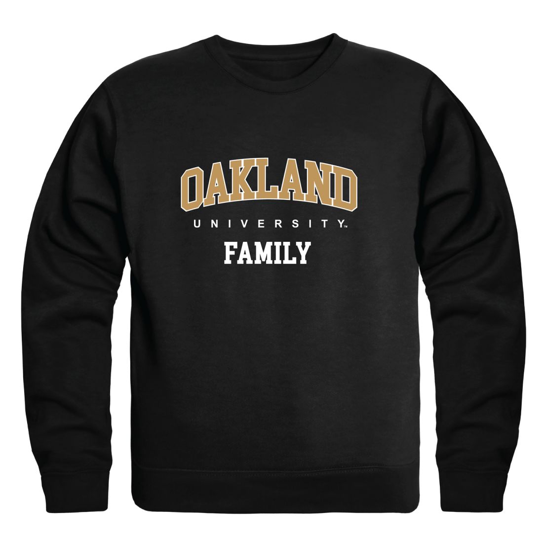 Oakland University Golden Grizzlies Family Fleece Crewneck Pullover Sweatshirt