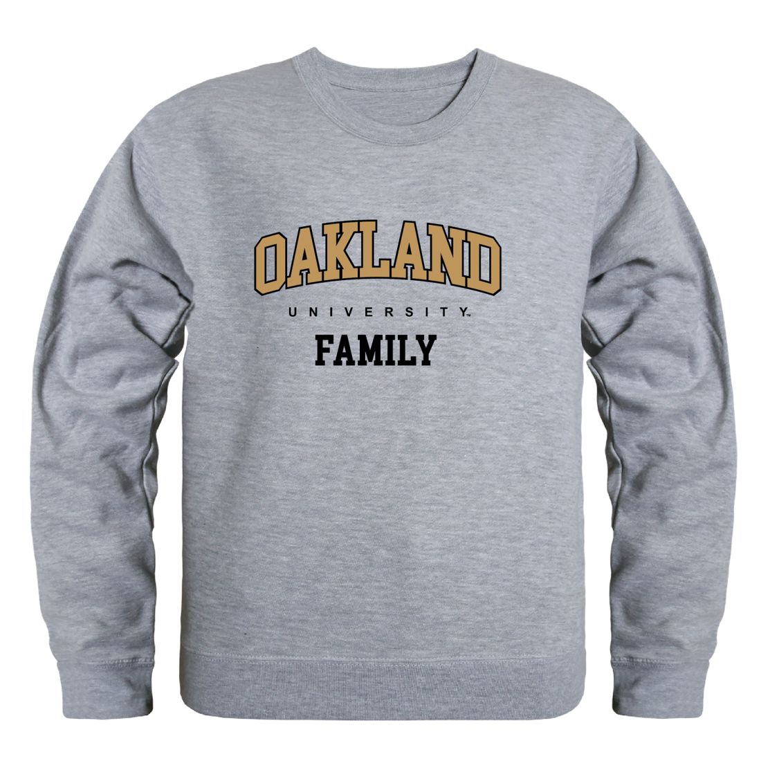 Oakland University Golden Grizzlies Family Fleece Crewneck Pullover Sweatshirt
