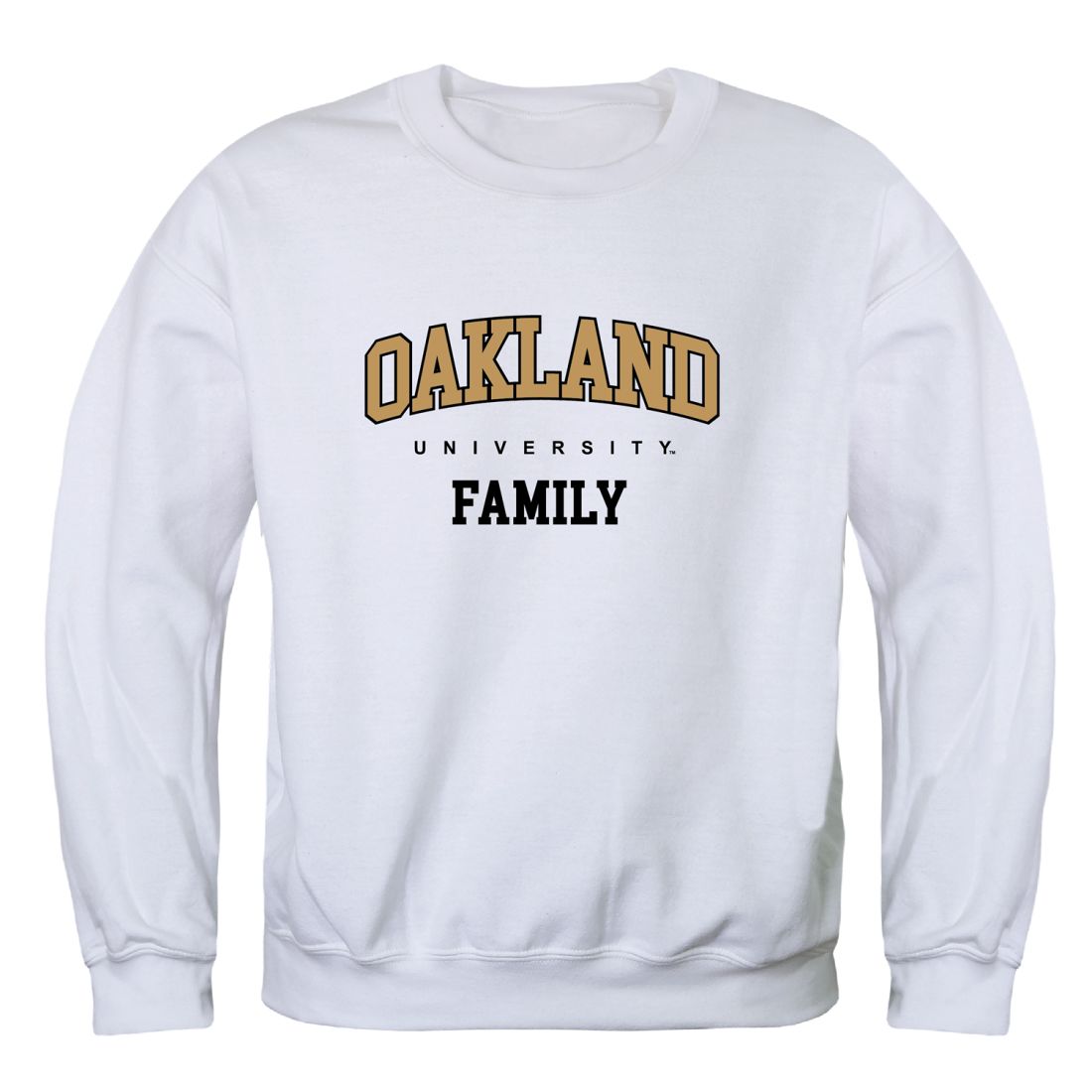 Oakland University Golden Grizzlies Family Fleece Crewneck Pullover Sweatshirt