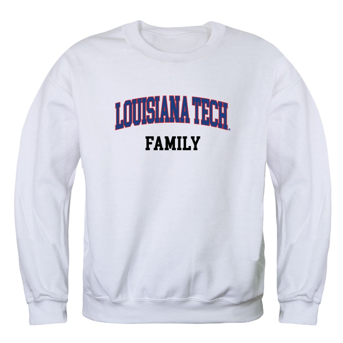 Louisiana Tech University Bulldogs Family Fleece Crewneck Pullover Sweatshirt